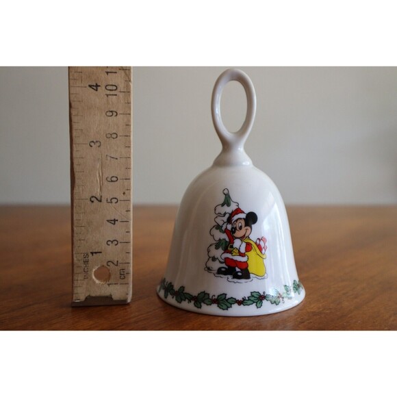 Mickey Mouse Christmas Bell Walt Disney DIsneyland Disneyworld Japan Candy Cane - Picture 10 of 10